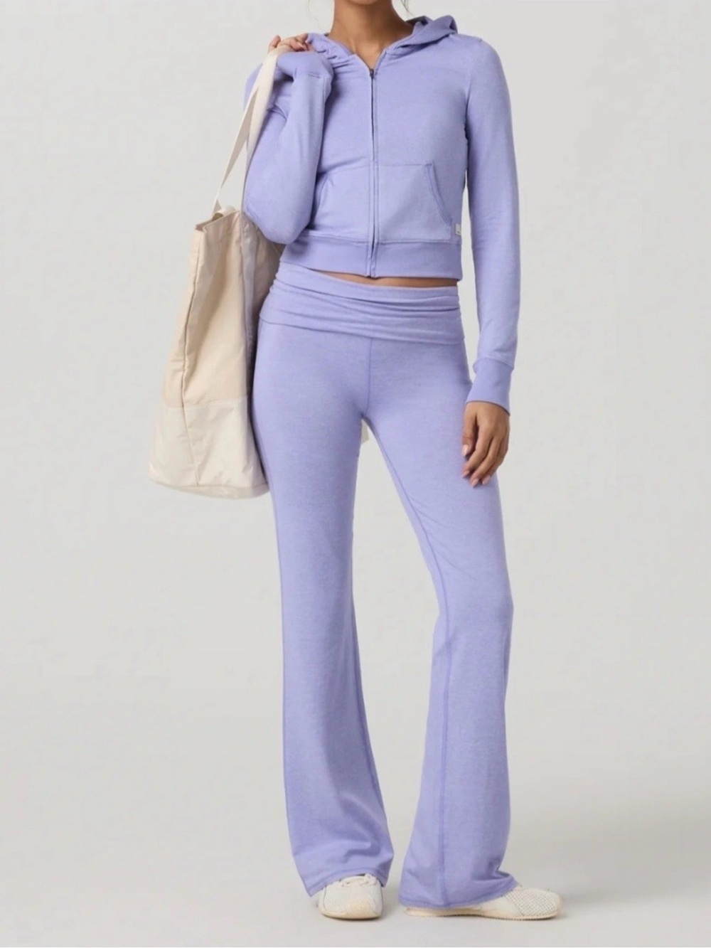 Vuori- Halo Mini Full Zip Hoodie and Foldover Pants SET NWT